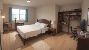 寝室/部屋/洋室/イラスト素材