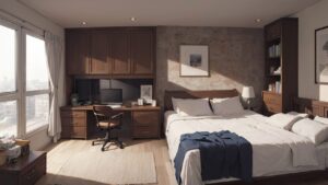 寝室/部屋/洋室/イラスト素材