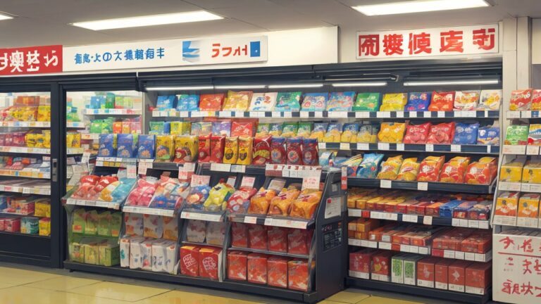 スーパーマーケット/食料品店/お店/イラスト素材