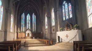 教会/祭壇/イラスト素材