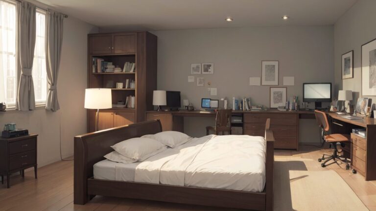 寝室/部屋/洋室/イラスト素材