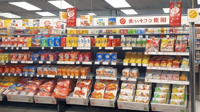 スーパーマーケット/食料品店/お店/イラスト素材