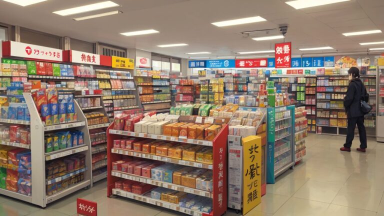 スーパーマーケット/食料品店/お店/イラスト素材