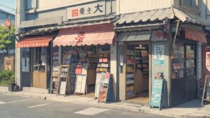 お店/店舗/古い店舗/古いお店/イラスト素材