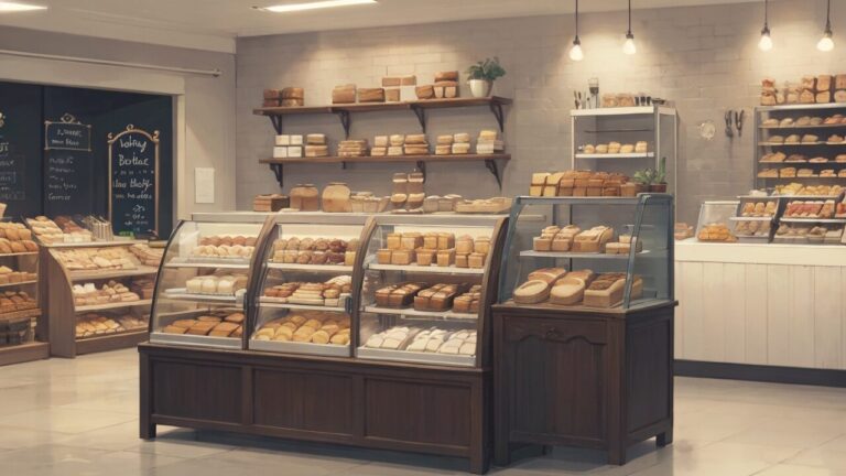 パン屋/パン/ベーカリーショップ/イラスト素材