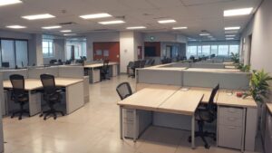 オフィス/何もないオフィス/会社/イラスト素材