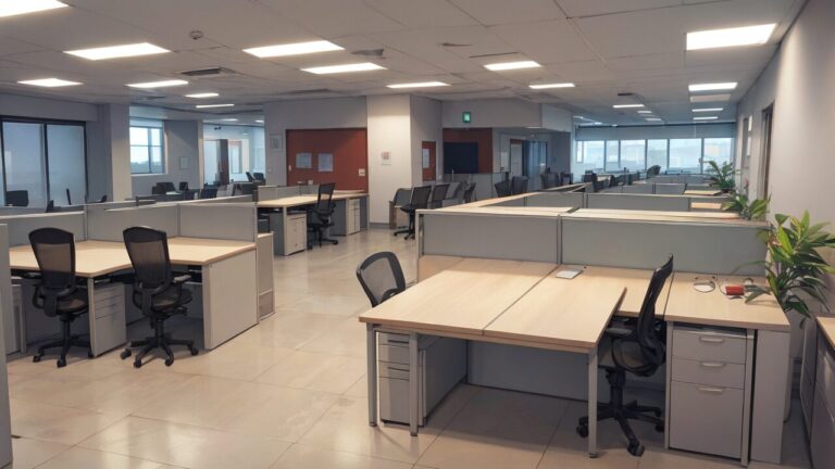 オフィス/何もないオフィス/会社/イラスト素材