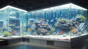 水槽/大きな水槽/魚/イラスト素材