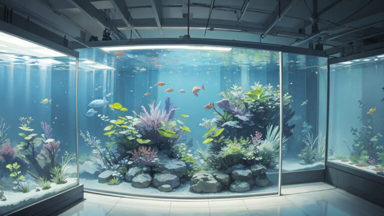 水槽/大きな水槽/魚/イラスト素材