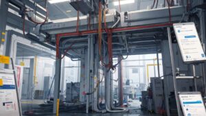 工場/作業所/機械/イラスト素材