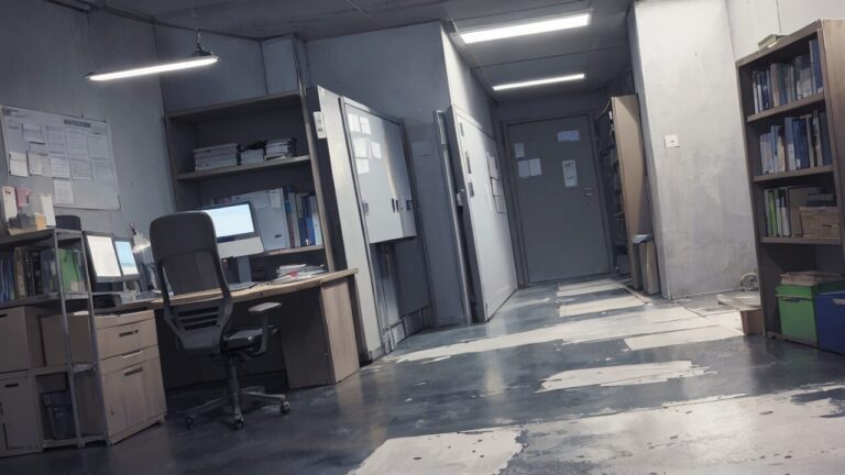 オフィス/作業部屋/イラスト素材