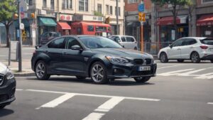 車/黒い車/自動車/イラスト素材