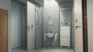 洗面所/シャワー/水回り/イラスト素材