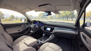 車/自動車/車内/運転席/助手席/イラスト素材