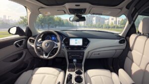 車/自動車/車内/運転席/助手席/イラスト素材