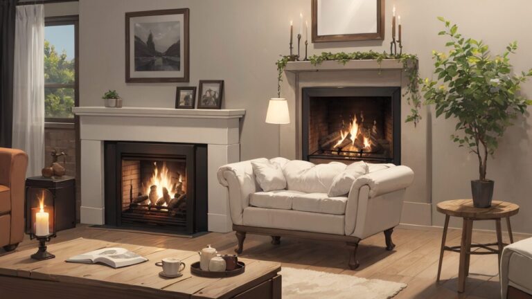 暖炉/部屋/洋室/イラスト素材