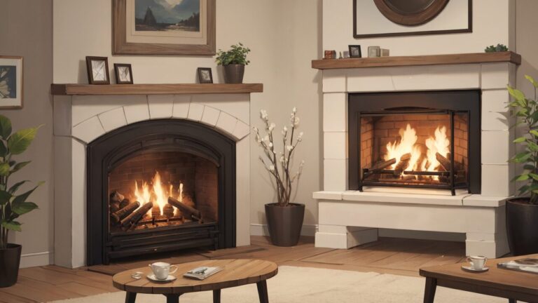 暖炉/部屋/洋室/イラスト素材