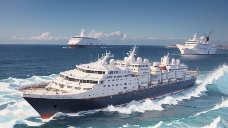 船/船旅/海/イラスト素材