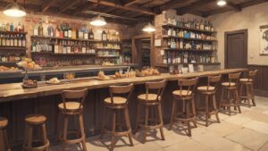 バー/BAR/お酒/カウンター/イラスト素材