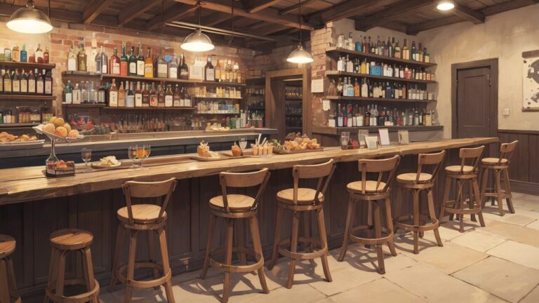 バー/BAR/お酒/カウンター/イラスト素材