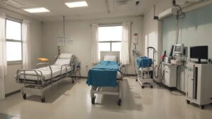 病院/病室/病棟/入院/イラスト素材