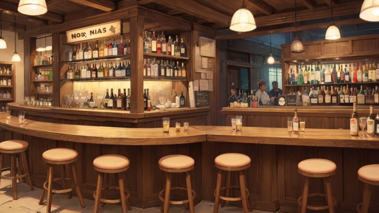 バー/BAR/お酒/カウンター/イラスト素材