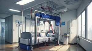 病院/病室/病棟/入院/イラスト素材