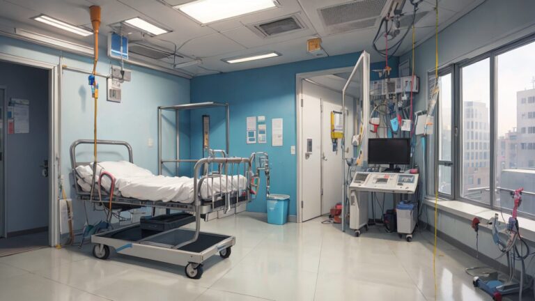 病院/病棟/入院/イラスト素材