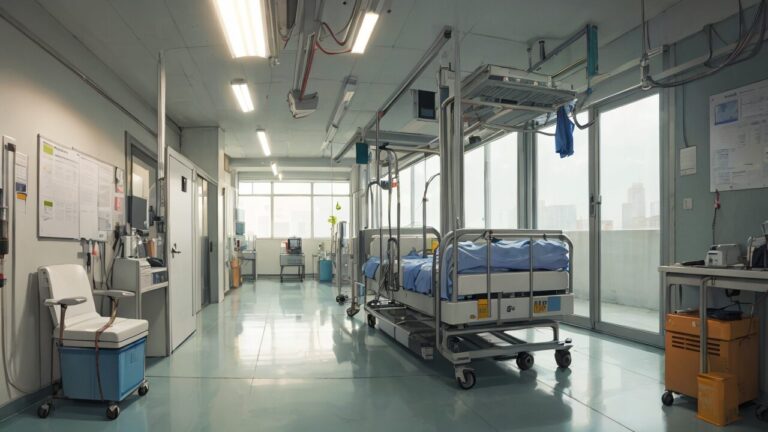 病院/病棟/入院/イラスト素材