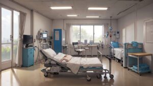 病院/病棟/入院/イラスト素材