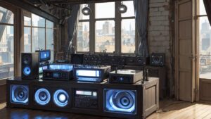 スピーカー/ステレオ/スタジオ/イラスト素材