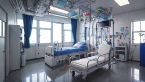 病院/病室/病棟/入院/イラスト素材