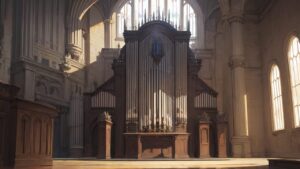 オルガン/楽器/イラスト素材