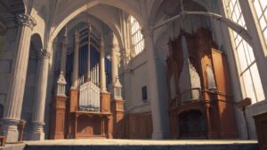 オルガン/楽器/イラスト素材