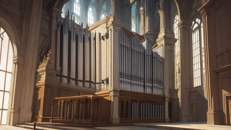 オルガン/楽器/イラスト素材