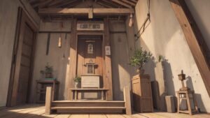 祭壇/神棚/イラスト素材