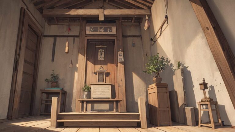 祭壇/神棚/イラスト素材