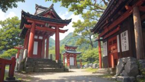 神社/神棚/イラスト素材