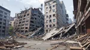 何かが起こった後【廃墟系イラストまとめ】