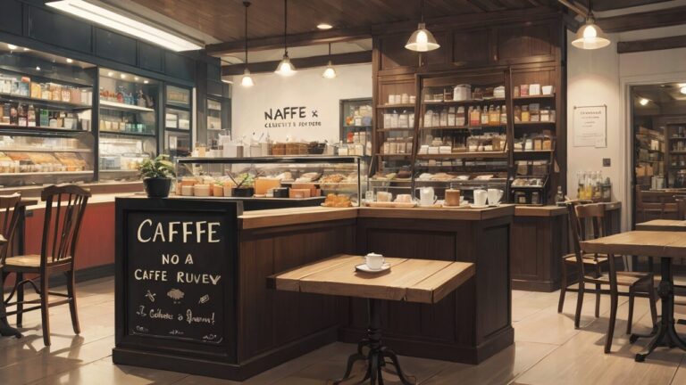 カフェ/店内/イラスト素材