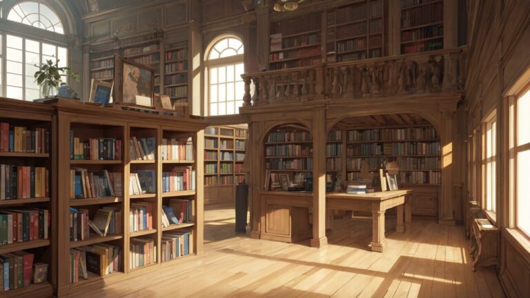 図書館/図書室/本/イラスト素材