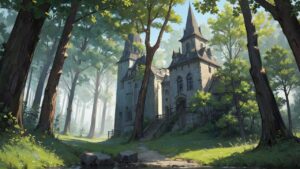 ヨーロッパ/城/イラスト素材