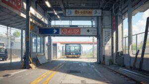 廃墟/拠点/イラスト素材