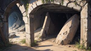 洞窟/廃墟/ダンジョン/イラスト素材