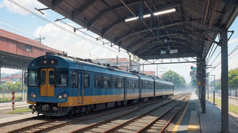 駅/電車/イラスト素材