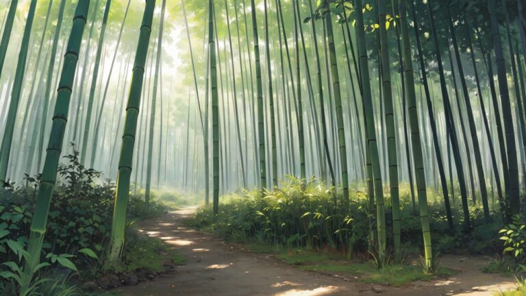 竹林/竹/自然/イラスト素材