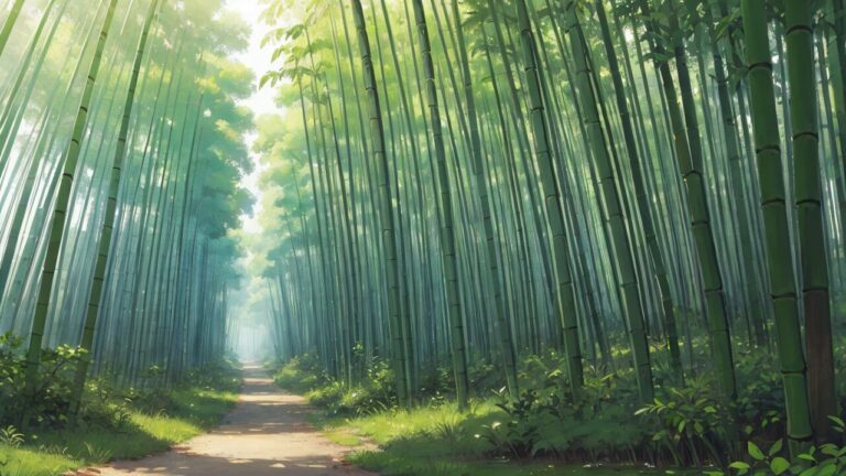 竹林/竹/自然/イラスト素材