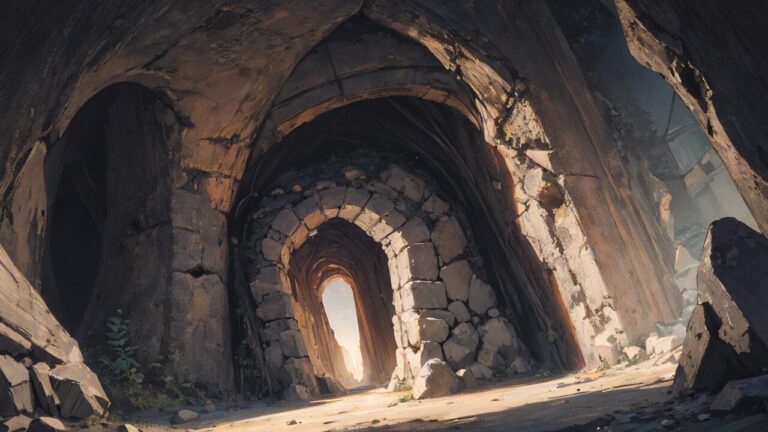 洞窟/ダンジョン/イラスト素材