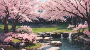 桜/川/イラスト素材