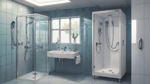 バスルーム/シャワールーム/イラスト素材